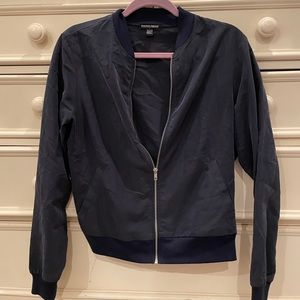 American Apparel Lightweight Blue Bomber Jacket